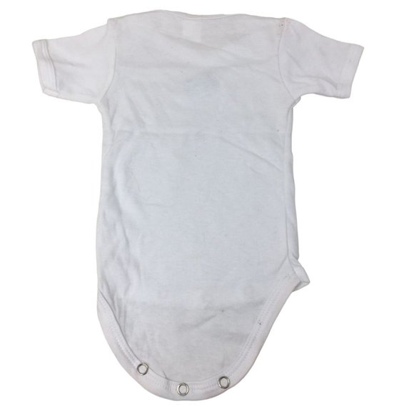 Cutie Pie Baby Size 0-3M Onesie with Blue Puppy Dog on front - Picture 2 of 4